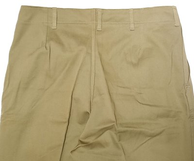 画像2: Deadstock 1940'S USMC Khaki Chino Trousers バックポケット無し
