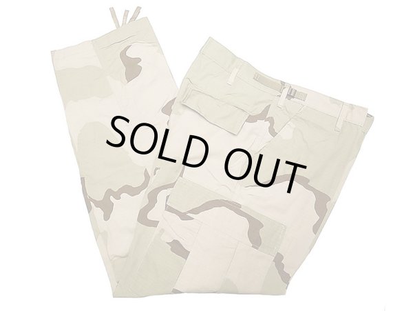 画像1: Deadstock 2000'S US.Military Combat Trousers Desert Camo 3C Rip-Stop (1)