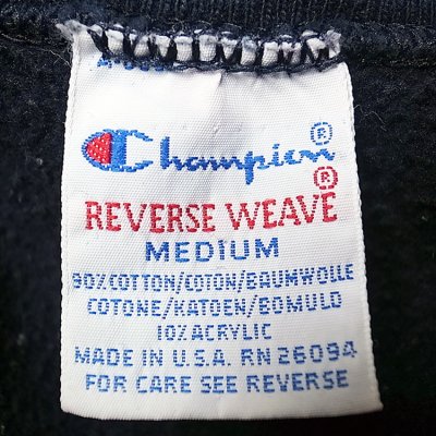 画像3: 【Vintage/Used】Champion® REVERSE WEAVE® 紺 1990S アメリカ製