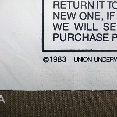 画像2: Deadstock 1983'S FRUIT OF THE LOOM 3P Tee 3枚パック 綿100% USA製 袋入