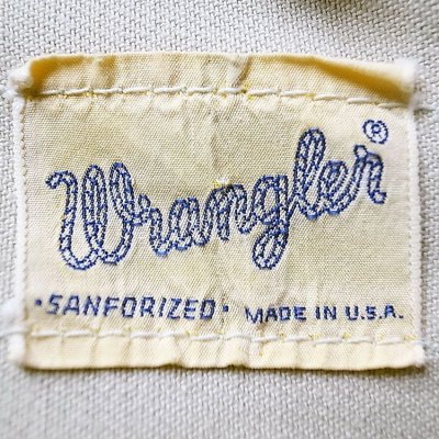 画像2: 【Vintage/Used】WRANGLER 24MJZ WHITE TWILL JACKET 1970'S 44