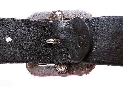 画像2: UN-SYMMETRY GARRISON BELT BK アンシンメトリー ギャリソン ベルト 黒