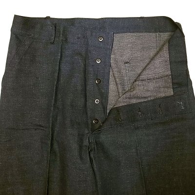 画像1: US.NAVY DEINM TROUSERS 1940'S NOS デッドストック 米軍実物