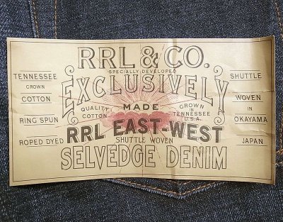 画像2: RRL  SLIM FIT BRISTOW SELVEDGE JEANS USA製 ダブルアールエル