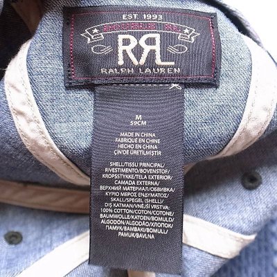 画像2: RRL Denim Service Cap ダブルアールエル デニム サービスキャップ