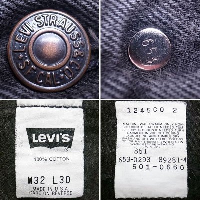 画像3: 【Vintage/Used】LEVI'S 501 BLACK 32×30 1993’S アメリカ製 7