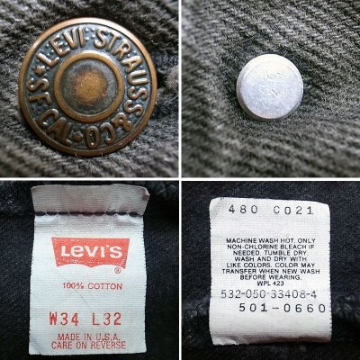 画像3: 【Vintage/Used】LEVI'S 501 BLACK 34×32 1990’S アメリカ製 11