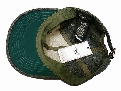 画像2: RRL USAF Ball Cap ダブルアールエル ウイングドロゴ ボールキャップ 灰