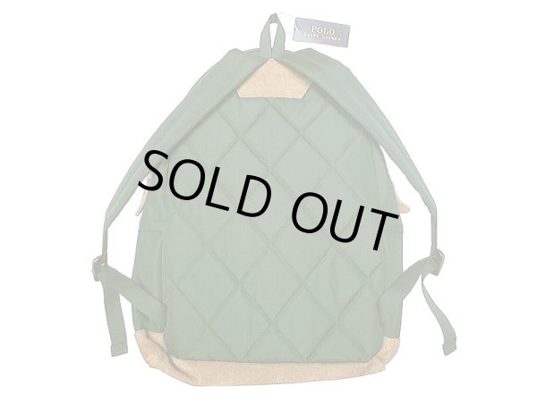 画像2: POLO Ralph Lauren Suede Trim Ranger BackPack ポロ・ラルフ 緑 (2)