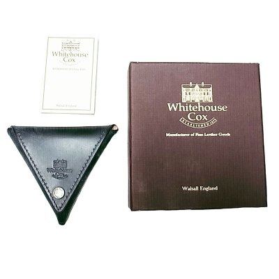 画像3: Whitehouse Cox Coin Purse FS ブライドルレザー 本革コインケース 黒