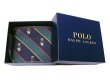 画像1: POLO BEAR LEATHER×Regimental Tie WALLET ポロ・ベアー 本革二折財布 (1)