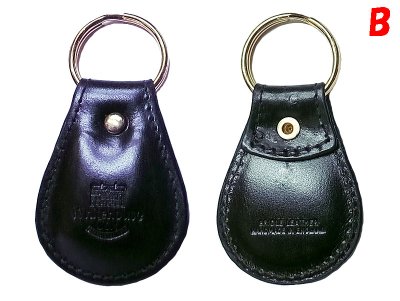 画像2: Whitehouse Cox Key Ring FS ブライドルレザー本革キーリング 黒