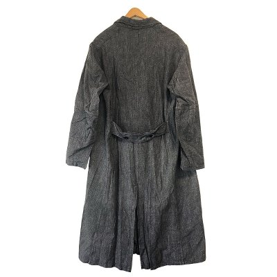 画像2: 【Vintage/Used】French Black Chambray Work Coat 50'S アトリエコート