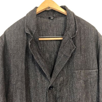 画像3: 【Vintage/Used】French Black Chambray Work Coat 50'S アトリエコート