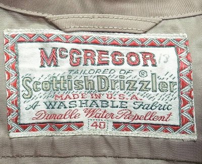 画像3: 【Vintage/Used】1960'S McGREGOR Scottish Drizzler Made in USA