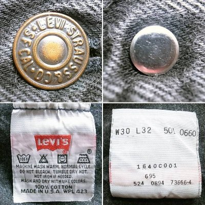 画像3: 【Vintage/Used】LEVI'S 501 BLACK 30×32 1994’S アメリカ製 13 