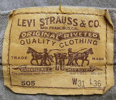 画像1: 【Vintage/Used】LEVI'S 505 GRAY 31×36 1989’S アメリカ製 17