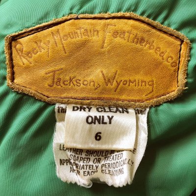 画像2: 【Vintage/Used】Rocky Mountain Featherbed Co Down Vest 1970'S ORG