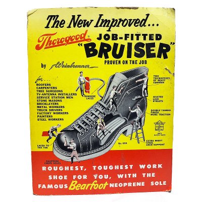 画像1: Thorogood JOB-FITTED "BRUISER"  AD Pasteboard Vintage1960'S