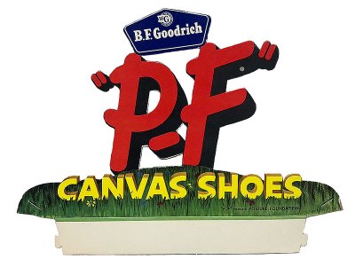 画像1: "P.F" CANVAS SHOES by B.F.Goodrich AD Pasteboard #1 NOS 1960'S