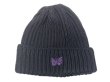 画像1: NEEDLES Watch Cap Merino Wool ニードルス ワッチ キャップ 黒 (1)