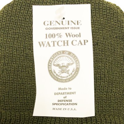 画像2: Deadstock 2000'S US.Military Watch Cap Wool 米軍ニット・キャップ OG