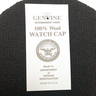 画像2: Deadstock 2000'S US.Military Watch Cap Wool 米軍ニット・キャップ 黒