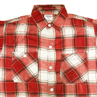 画像1: 【Vintage/Used】POWER HOUSE(WARDS) Print Flannel Shirts 1960'S