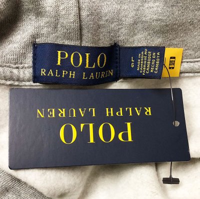 画像3: POLO Ralph Lauren ATHLETIC ”RL” Hoodie 灰  ポロラルフローレン 