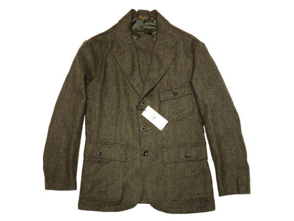 画像1: RRL Acklington JK Tweed Sports Coat ダブルアールエル ヘリンボーン (1)