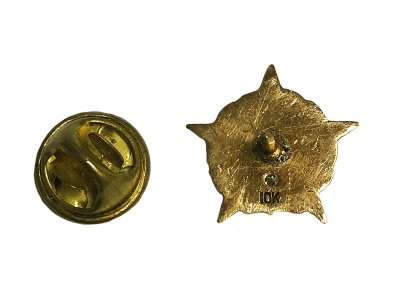 画像2: 10K Yellow Gold & Diamond Legion of Honor Award Lapel Pin #858