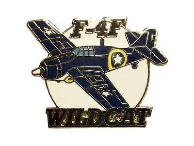 画像1: Deadstock US Military Pins #862 US.NAVY/USMC F4F WILDCAT Pin