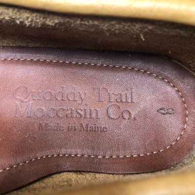 画像1: Deadstock 1990'S Quoddy Trail TAN Camp Moccasin アメリカ製 箱ナシ