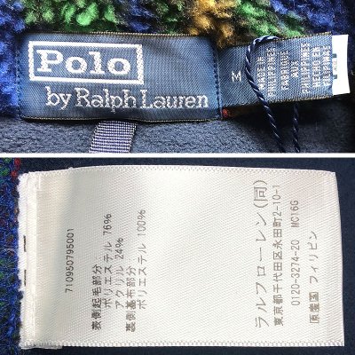 画像3: POLO Ralph Lauren Jacquard Fleece Paisley×Fox 青 ポロ・ラルフローレン