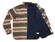 画像4: RRL PRESTON SPORTS SHIRTS ストライプド ダブルクロス ワークシャツ  (4)