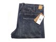 画像1: RRL US.NAVY BOZEMAN Denim Trouser Buckle Back Vintage加工  (1)