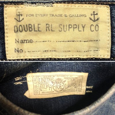 画像3: RRL US.NAVY BOZEMAN Denim Trouser Buckle Back Vintage加工 