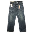 画像2: RRL US.NAVY BOZEMAN Denim Trouser Buckle Back Vintage加工  (2)