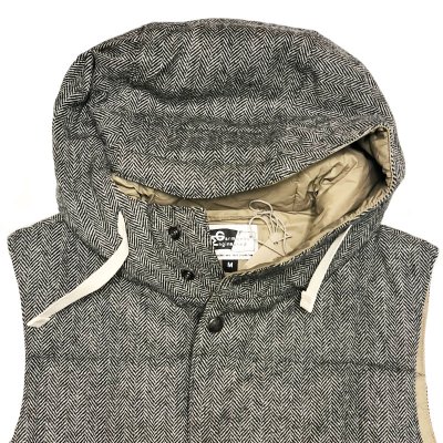 画像1: ENGINEERED GARMENTS  TWEED PRIMALOFT® Vest W/Hood NOS 