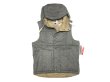 画像1: ENGINEERED GARMENTS  TWEED PRIMALOFT® Vest W/Hood NOS  (1)