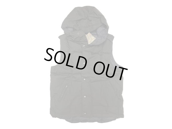 画像1: ENGINEERED GARMENTS® 65/35 Black Down Vest W/Hood NOS L (1)