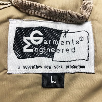 画像3: ENGINEERED GARMENTS® HBT Beige Down Vest W/Hood NOS L