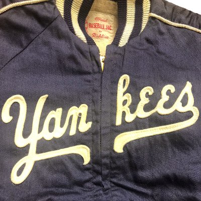 画像1: 【Vintage/Used】N.Y. Yankees Richline Baseball Jac 1950'S Boys