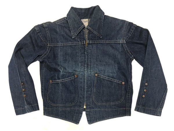 画像1: 【Vintage/Used】SUPPLORAPE Selvedge Denim Jacket 1950'S Boys (1)