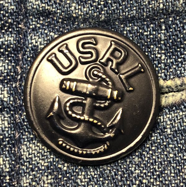 画像8: POLO Ralph Lauren US.NAVY Shawl Collar Denim Jacket Vintage加工 (8)