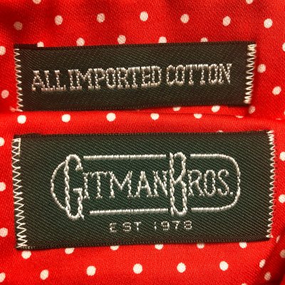 画像1: Deadstock 1990'S GITMAN BROS DOT B.D.Shirts Made in USA 袋入