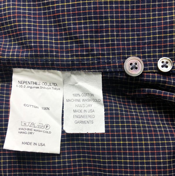 画像7: ENGINEERED GARMENTS® 19 Century BD Shirt USA製 Gingham 5 (7)