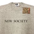 画像4: ENGINEERED GARMENTS® Pocket-Tee "NEW SOCIETY" カナダ製 灰 2 (4)