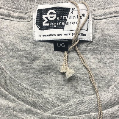 画像3: ENGINEERED GARMENTS® Pocket-Tee "NEW SOCIETY" カナダ製 灰 2