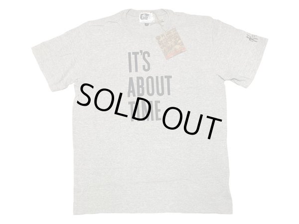 画像1: ENGINEERED GARMENTS® Pocket-Tee "IT'S ABOUT TIME" カナダ製 灰 8 (1)